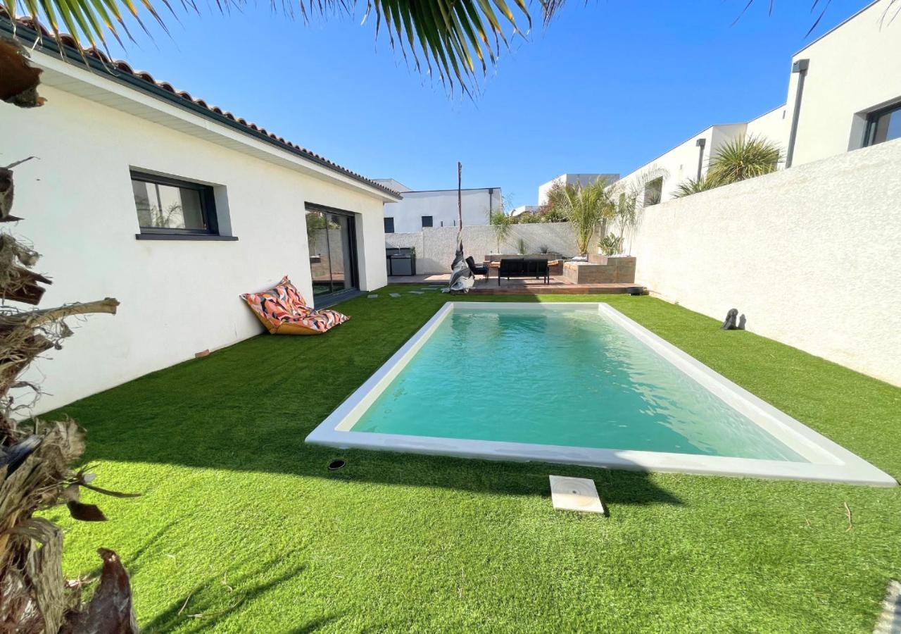 Villa Contemporaine Avec Piscine Chauffee Proche Des Plages Sauvian Екстер'єр фото